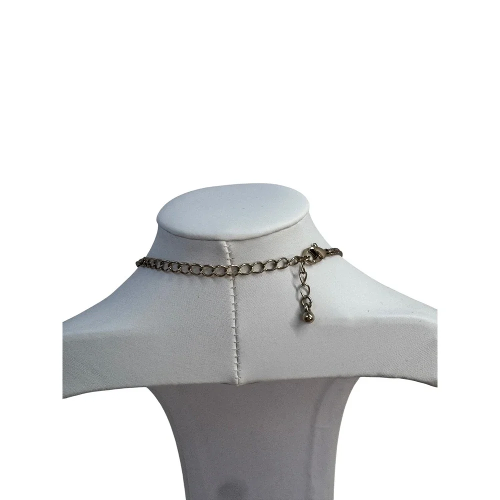 Chunky‎ Statement Necklace Coral Peach Bib Boho Festival Y2K Vintage Retro